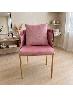 Silla de Manicure Castellón Patas Doradas 