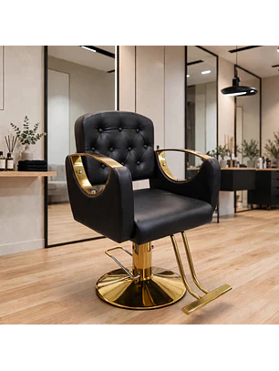 Sillón de Barbería Majadahonda Hidráulico Imperial Gold