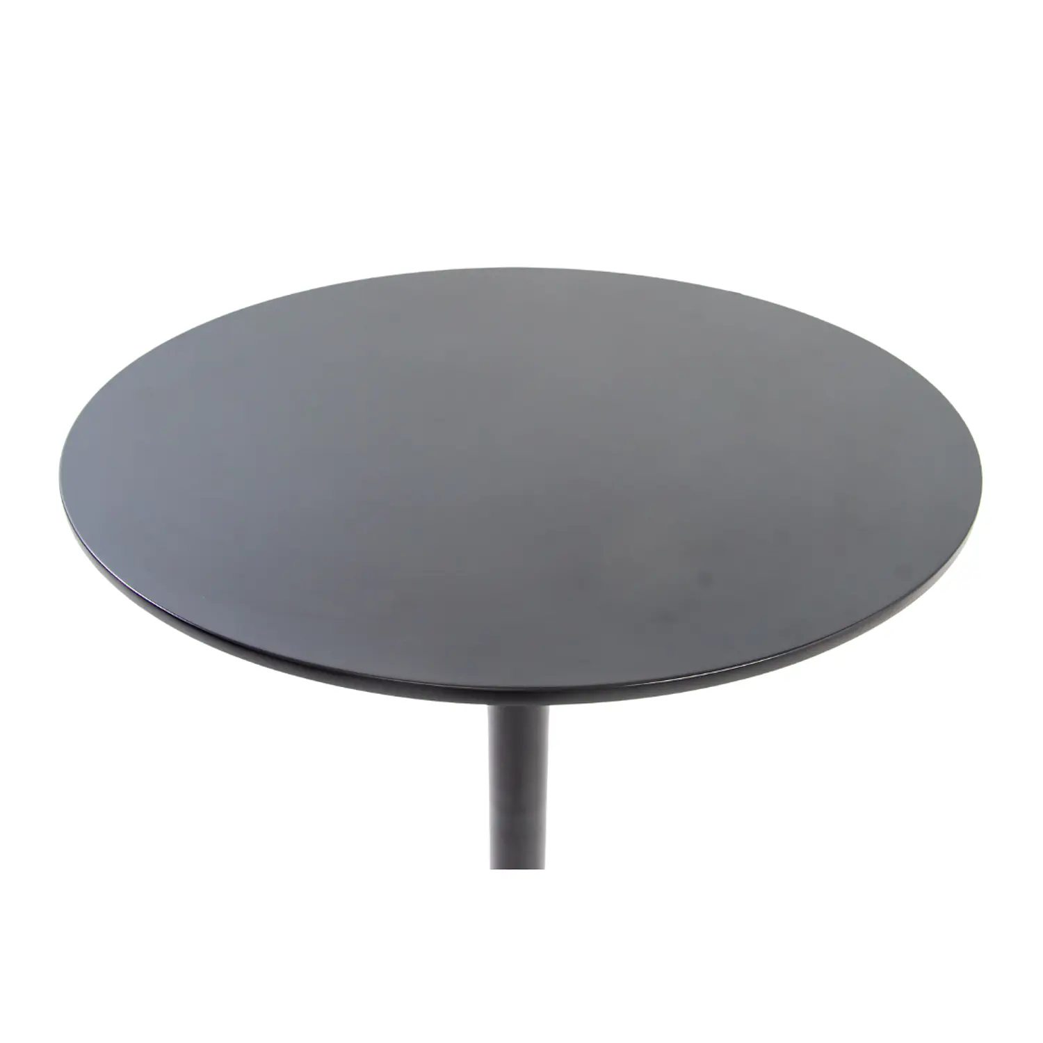 Mesa Alta de Bar Negra Redonda Lisboa MDF y Metal 105x60 cm 5