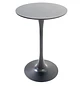 Mesa Alta de Bar Negra Redonda Lisboa MDF y Metal 105x60 cm - Miniatura 3