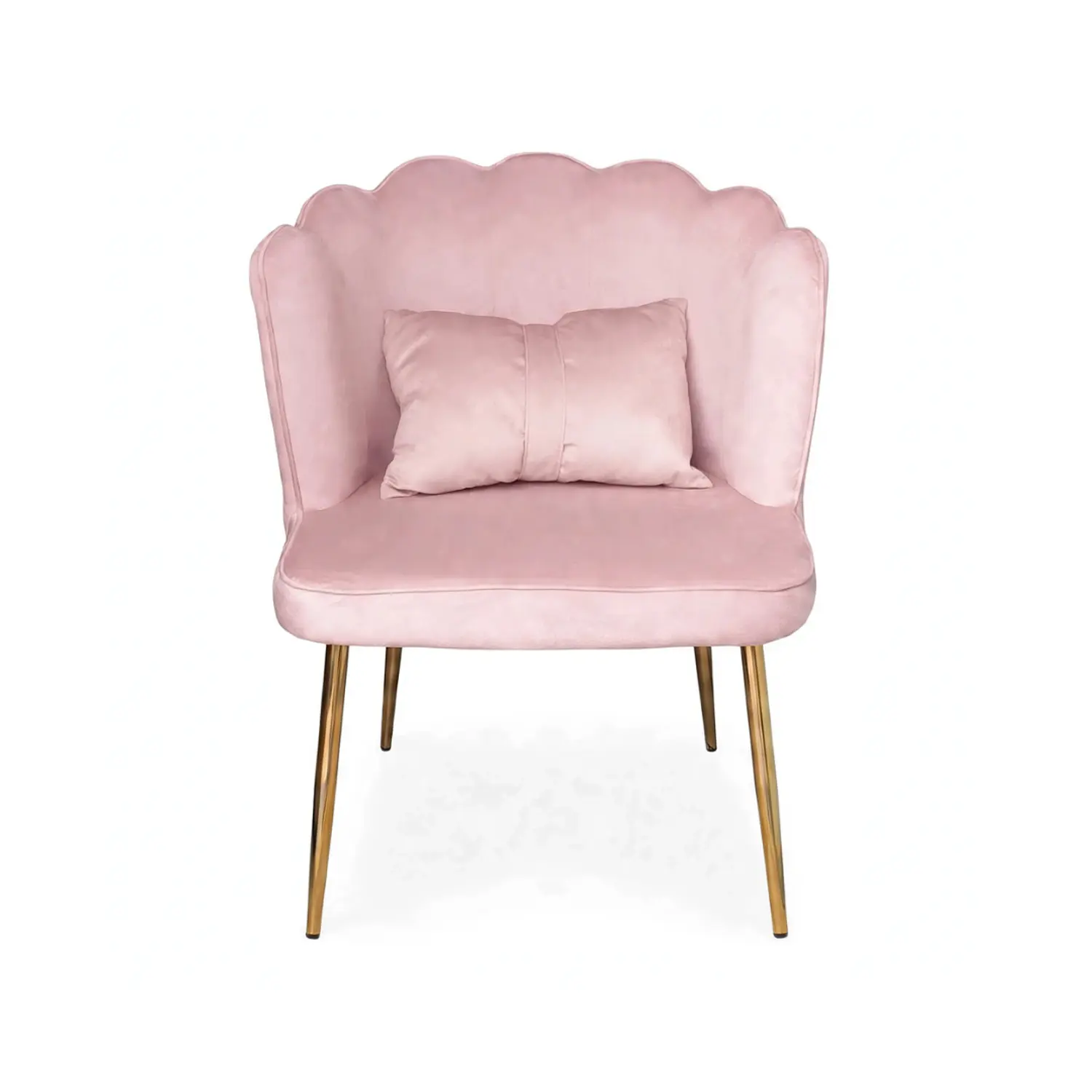 Silla Manicure Profesional  Rosa de Felpa con Cojín para Uñas y Salón de Belleza Bow Blush  4