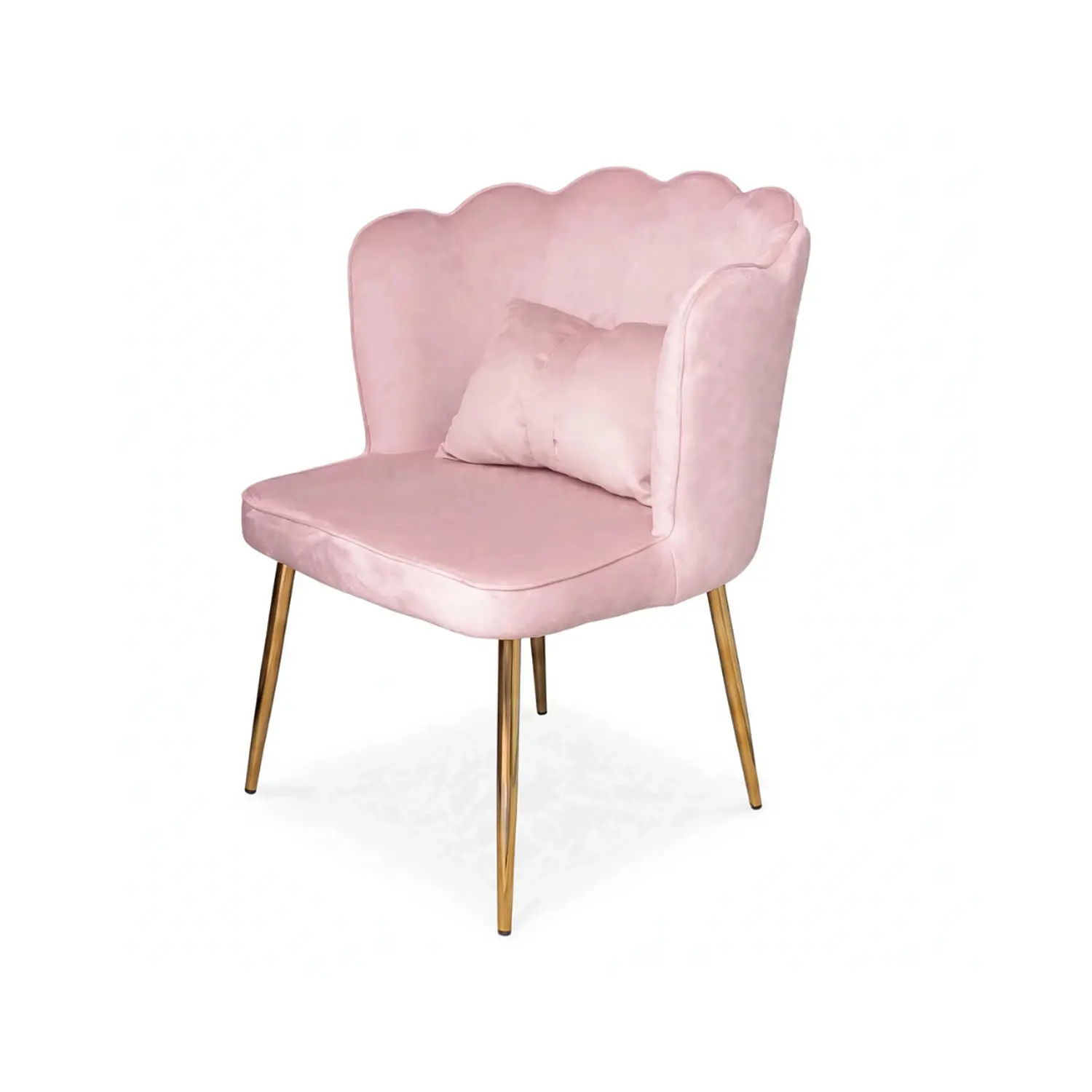 Silla Manicure Profesional  Rosa de Felpa con Cojín para Uñas y Salón de Belleza Bow Blush  5
