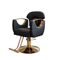 Sillón Barbería Sofia Negro Eco Cuero Profesional Hidráulico - Miniatura 7