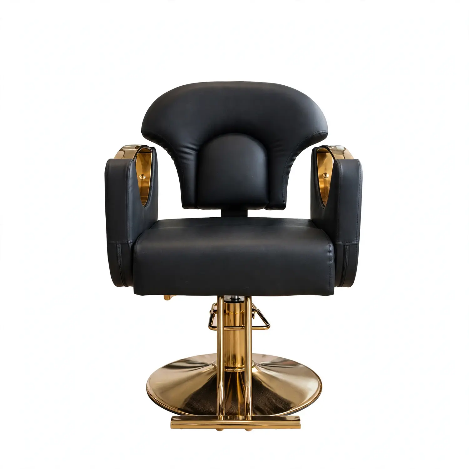 Sillón Barbería Sofia Negro Eco Cuero Profesional Hidráulico 5