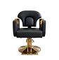 Sillón Barbería Sofia Negro Eco Cuero Profesional Hidráulico - Miniatura 5