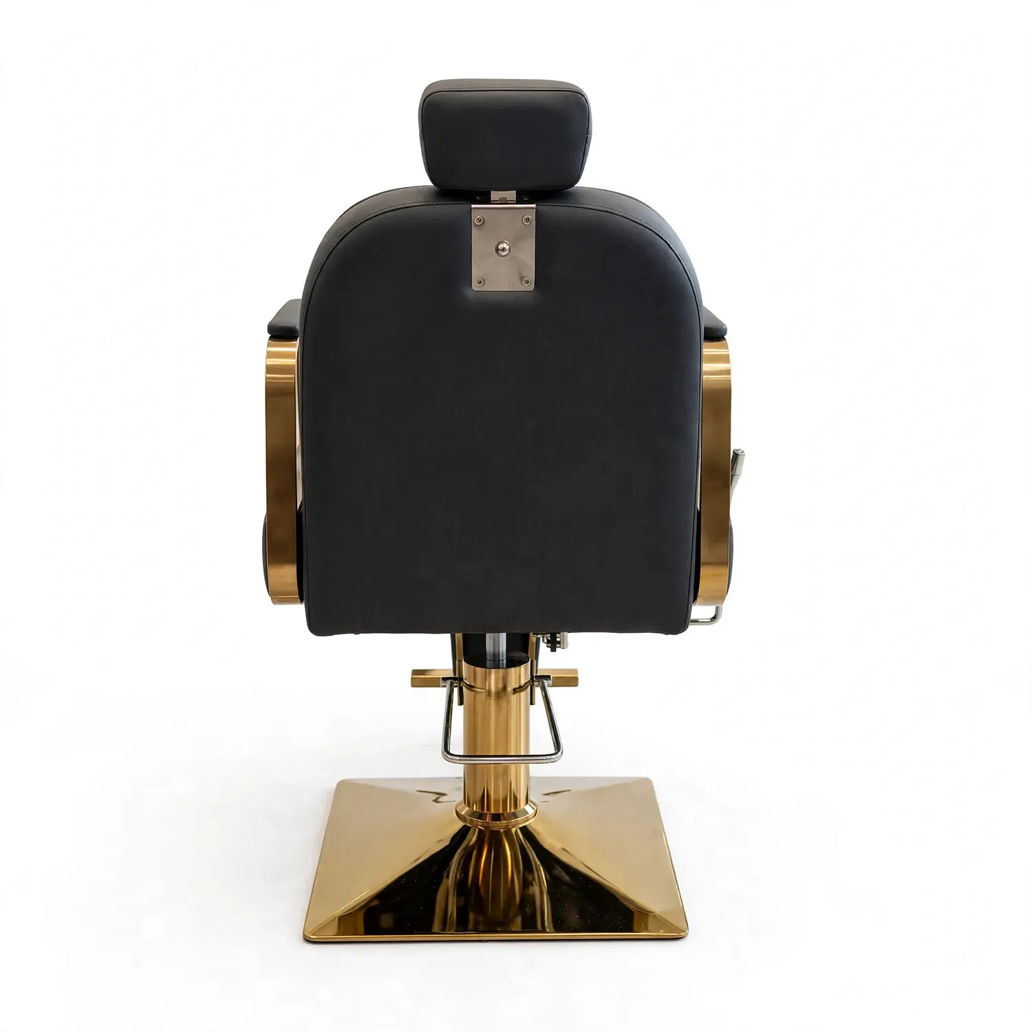 Sillón Peluquería Madrid Gold Negro Reclinable Profesional 6