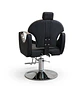 Sillón de Barbería Roma Profesional Hidráulico Negro - Miniatura 6