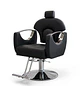 Sillón de Barbería Roma Profesional Hidráulico Negro - Miniatura 7