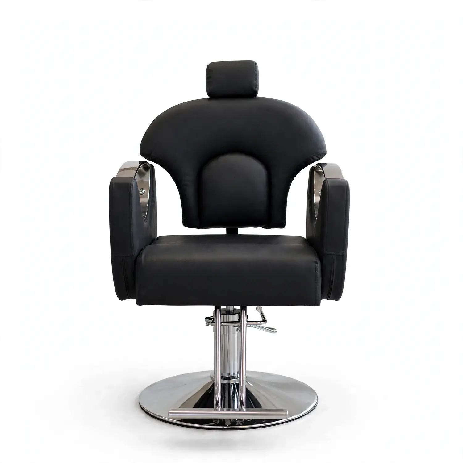Sillón de Barbería Roma Profesional Hidráulico Negro 9
