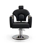Sillón de Barbería Roma Profesional Hidráulico Negro - Miniatura 9