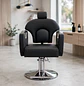 Sillón de Barbería Roma Profesional Hidráulico Negro - Miniatura 5