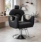 Sillón de Barbería Roma Profesional Hidráulico Negro - Miniatura 1