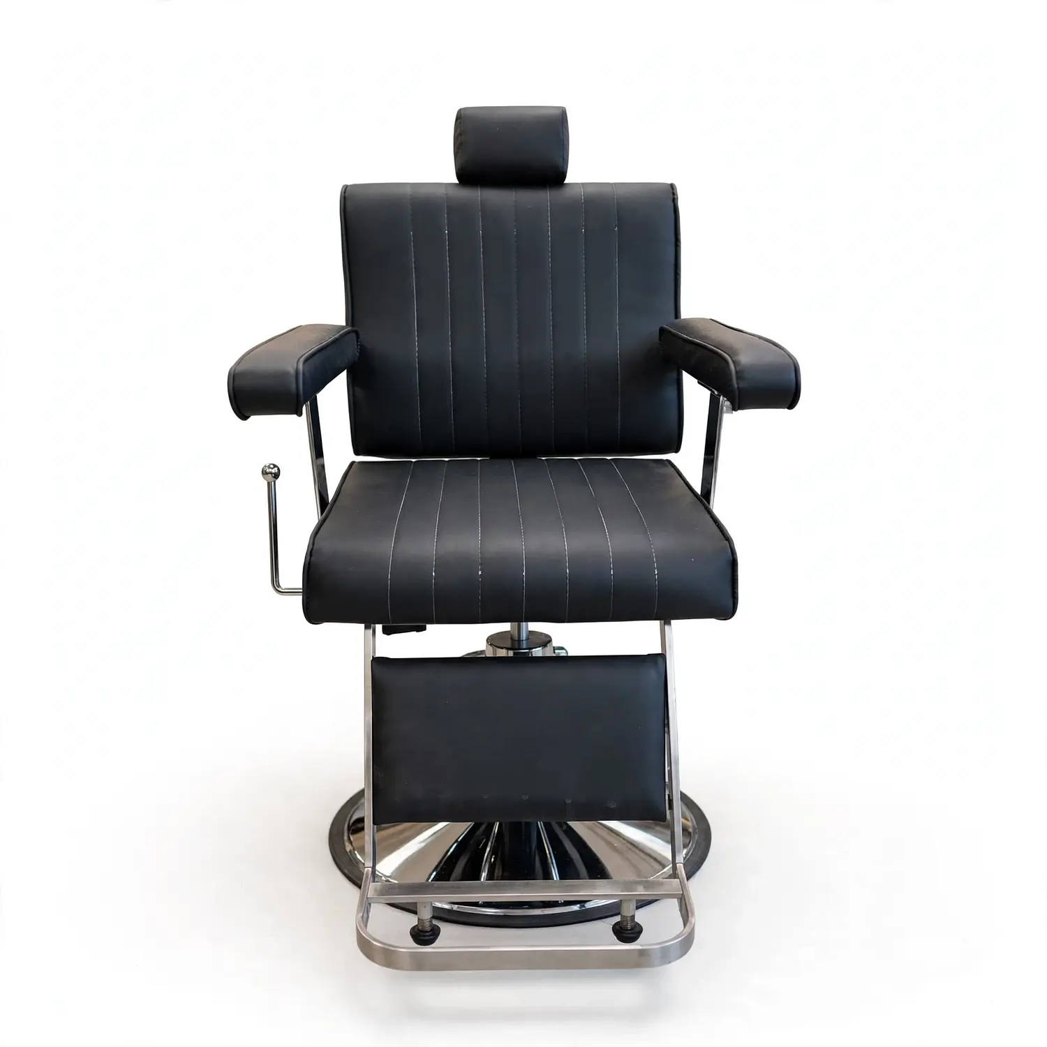 Sillón Barbería Profesional Reclinable Negro Sevilla 9