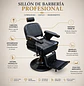 Sillón Barbería Negro Profesional Hidráulico Reclinable - Miniatura 2