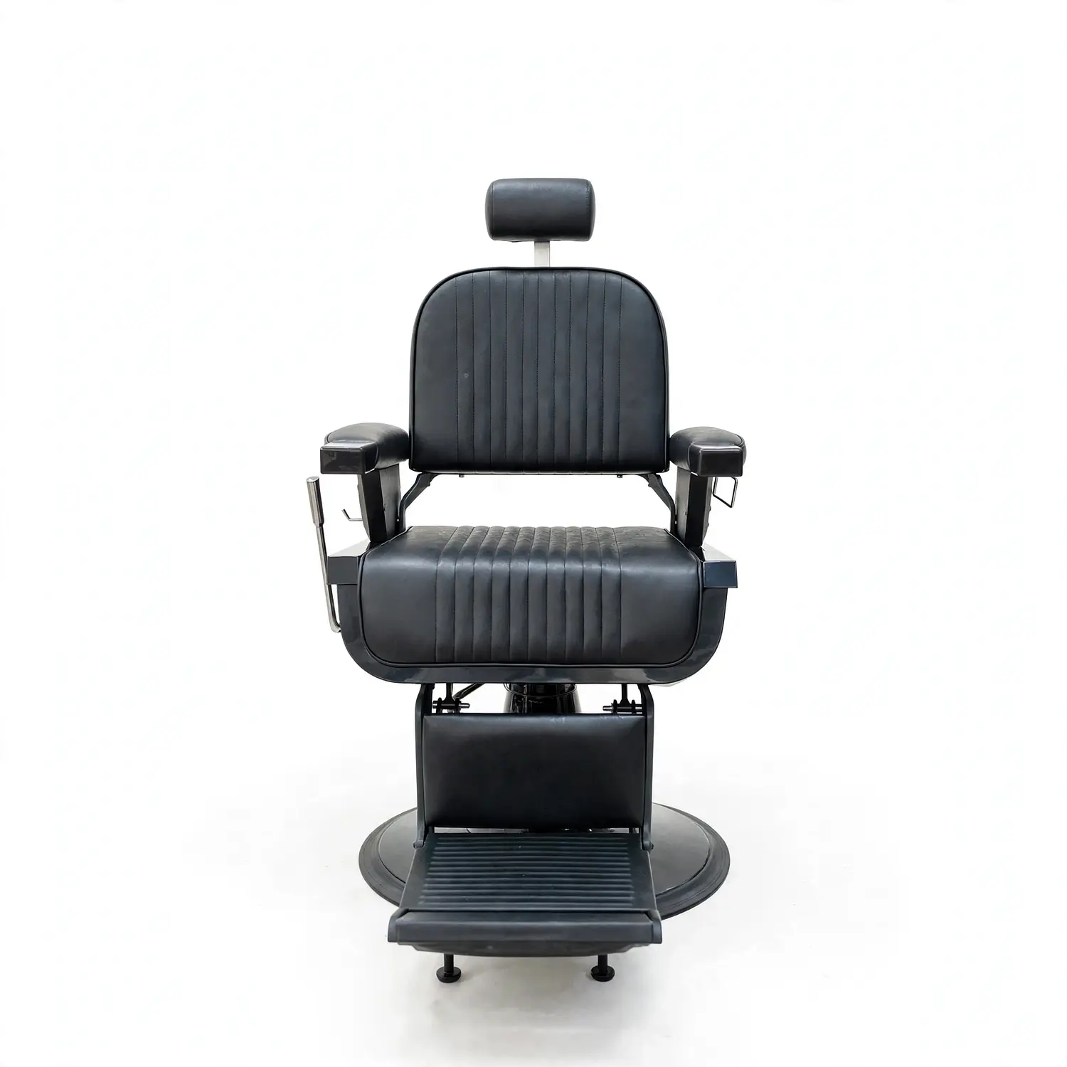 Sillón Barbería Negro Profesional Hidráulico Reclinable 5