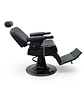 Sillón Barbería Negro Profesional Hidráulico Reclinable - Miniatura 6