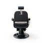 Sillón Barbería Negro Profesional Hidráulico Reclinable - Miniatura 8