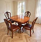 Comedor Extensible Ovalado Royal y 4 Sillas de Madera Roble Americano - Miniatura 10