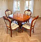 Comedor Extensible Ovalado Royal y 4 Sillas de Madera Roble Americano - Miniatura 13