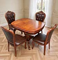Comedor Extensible Ovalado Royal y 4 Sillas de Madera Roble Americano - Miniatura 43