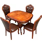 Comedor Extensible Ovalado Royal y 4 Sillas de Madera Roble Americano - Miniatura 44