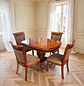 Comedor Extensible Ovalado Royal y 4 Sillas de Madera Roble Americano - Miniatura 19