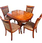 Comedor Extensible Ovalado Royal y 4 Sillas de Madera Roble Americano - Miniatura 20