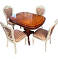 Comedor Extensible Ovalado Royal y 4 Sillas de Madera Roble Americano - Miniatura 23