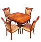 Comedor Extensible Ovalado Royal y 4 Sillas de Madera Roble Americano - Miniatura 26