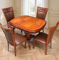 Comedor Extensible Ovalado Royal y 4 Sillas de Madera Roble Americano - Miniatura 28