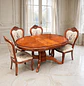 Comedor Ovalado Retráctil y 4 Sillas Madera Roble Americano - Miniatura 16
