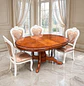 Comedor Ovalado Retráctil y 4 Sillas Madera Roble Americano - Miniatura 25