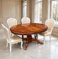Comedor Ovalado Retráctil y 4 Sillas Madera Roble Americano - Miniatura 40