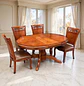 Comedor Ovalado Retráctil y 4 Sillas Madera Roble Americano - Miniatura 43