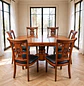 Comedor Extensible Imperial de 6 Puesto en Roble Americano - Miniatura 7