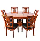 Comedor Extensible Imperial de 6 Puesto en Roble Americano - Miniatura 8