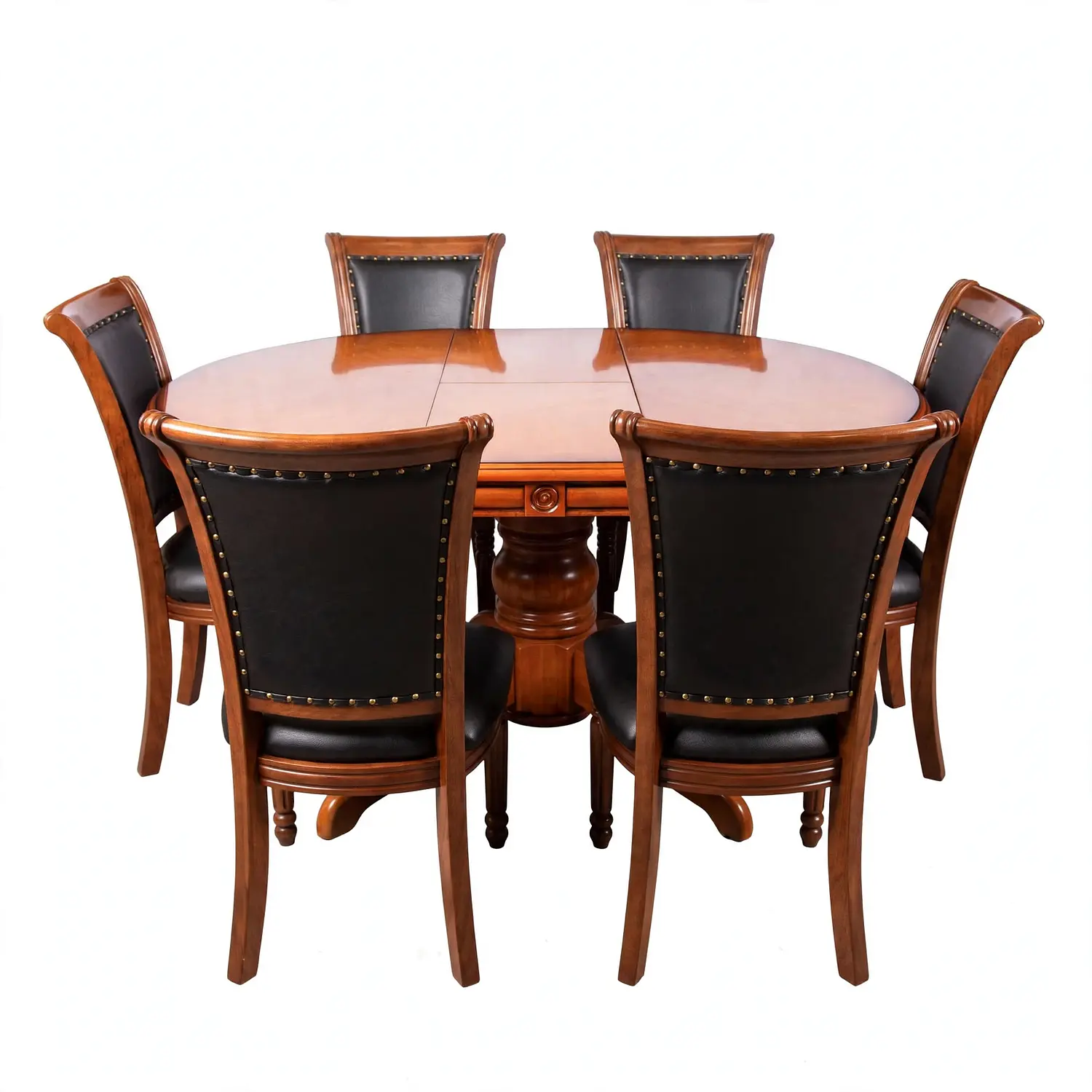 Comedor Extensible Imperial de 6 Puesto en Roble Americano 11