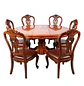 Comedor Extensible Imperial de 6 Puesto en Roble Americano - Miniatura 14