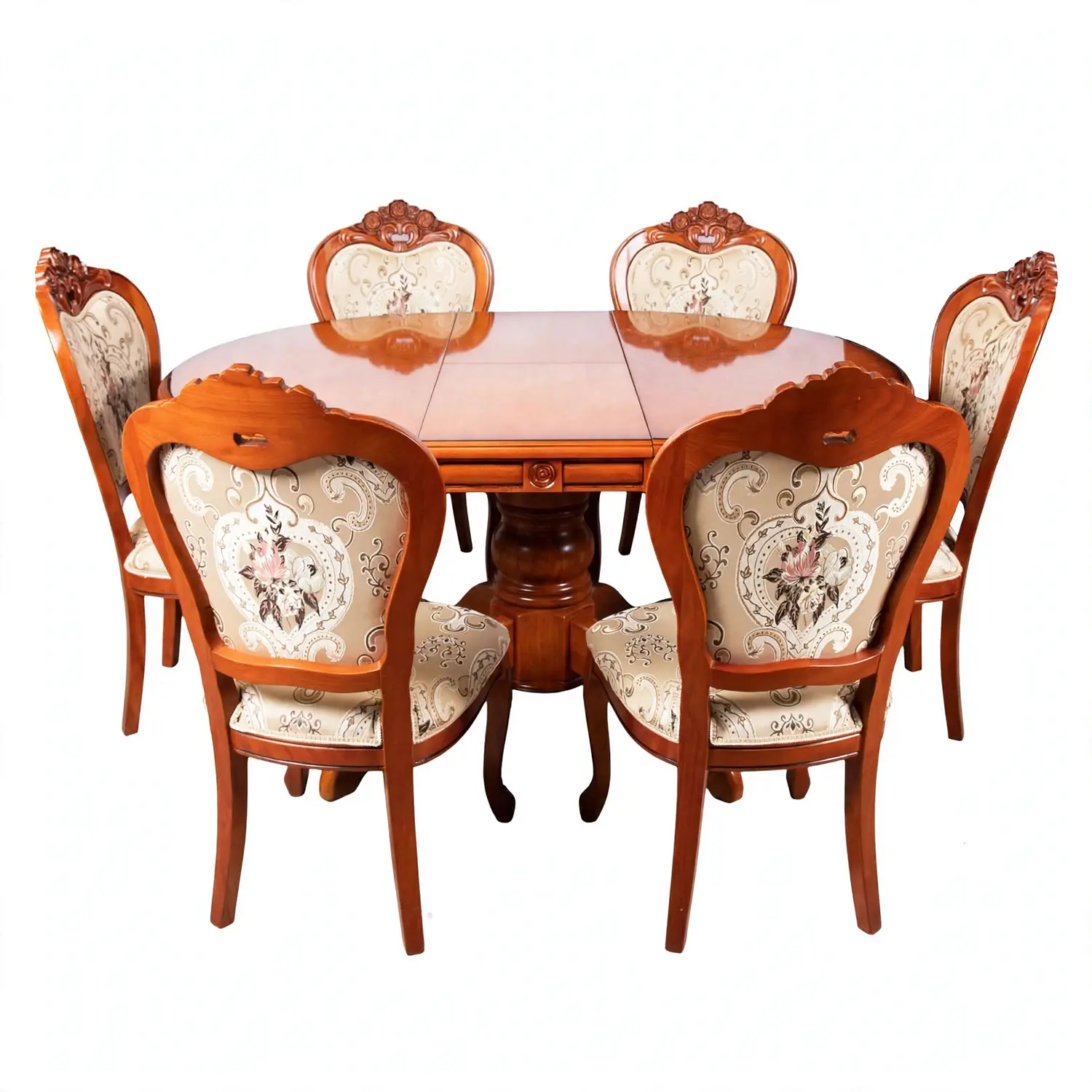 Comedor Extensible Imperial de 6 Puesto en Roble Americano 17