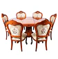 Comedor Extensible Imperial de 6 Puesto en Roble Americano - Miniatura 17