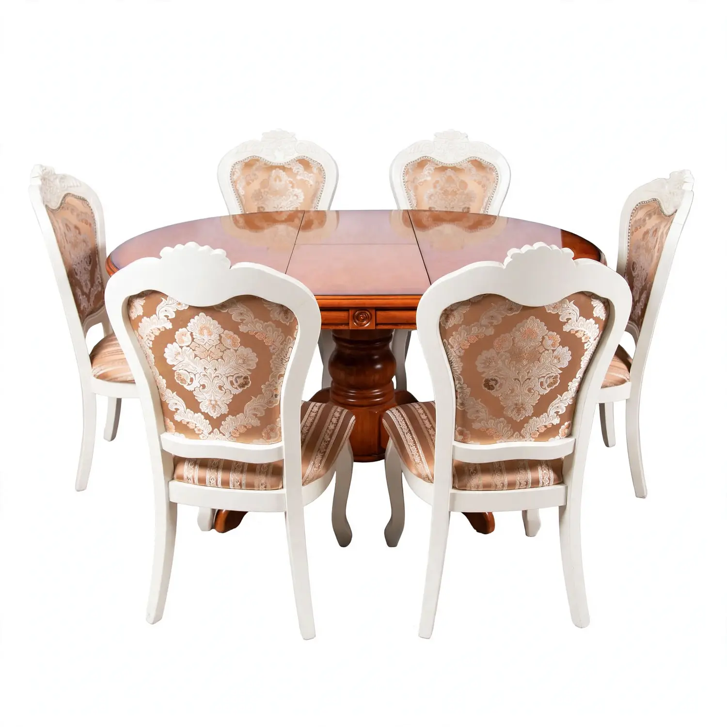 Comedor Extensible Imperial de 6 Puesto en Roble Americano 23