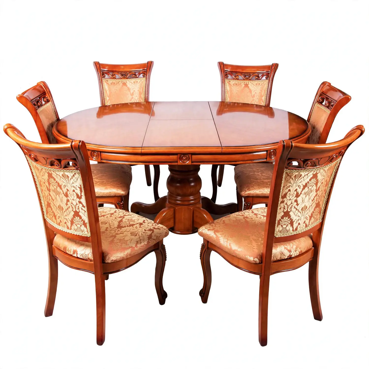 Comedor Extensible Imperial de 6 Puesto en Roble Americano 26