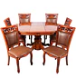 Comedor Extensible Imperial de 6 Puesto en Roble Americano - Miniatura 29