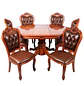 Comedor Extensible Imperial de 6 Puesto en Roble Americano - Miniatura 35