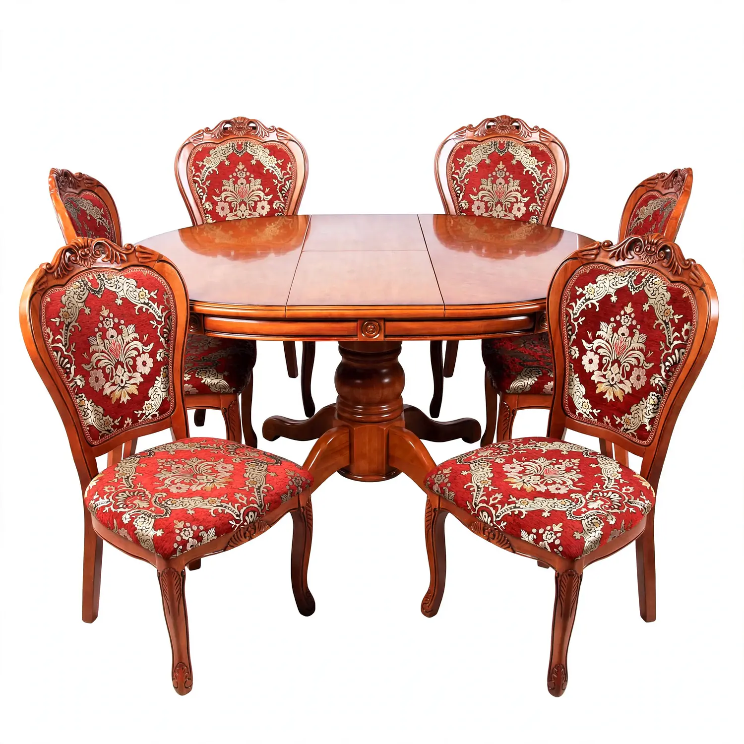 Comedor Extensible Imperial de 6 Puesto en Roble Americano 38