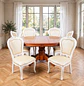 Comedor Extensible Imperial de 6 Puesto en Roble Americano - Miniatura 40