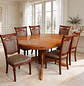 Comedor Ovalado Tallado en Madera Roble Americano 6 Puestos - Miniatura 22