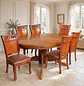 Comedor Ovalado Tallado en Madera Roble Americano 6 Puestos - Miniatura 43