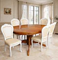 Comedor Ovalado Tallado en Madera Roble Americano 6 Puestos - Miniatura 40
