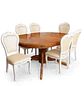 Comedor Ovalado Tallado en Madera Roble Americano 6 Puestos - Miniatura 41